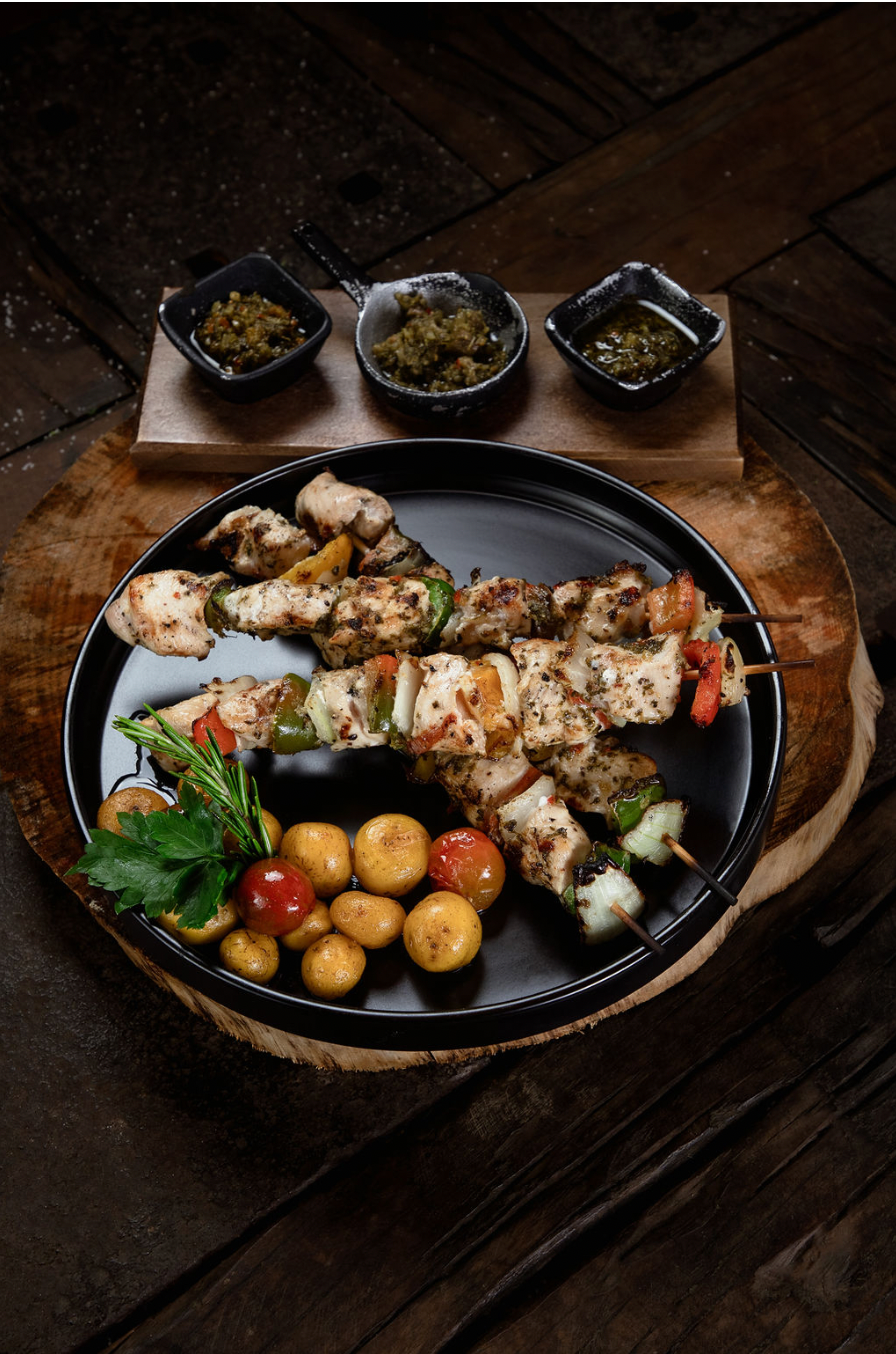 Brocheta de pollo