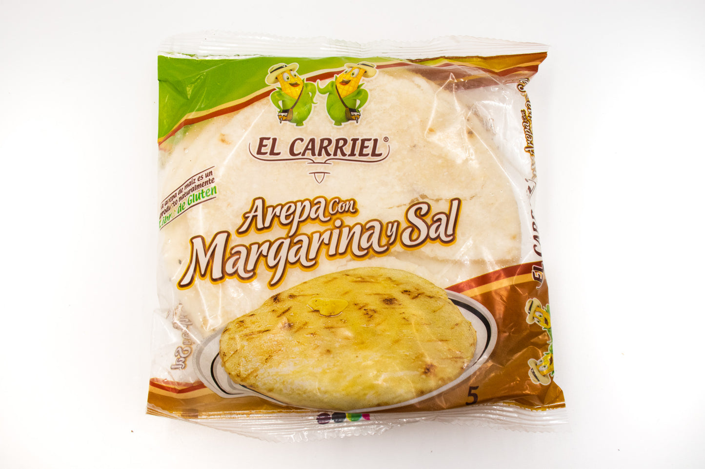 Arepa con Margarina y Sal